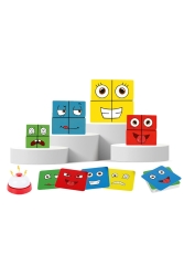 Emoji Puzzle Ile Eğlence | Görsel Hafızayı Test Etmek Için Bir Kutu Oyunu Oyuncağı edoyrubik20200 - edoy