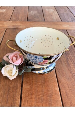Enamel 3030 Hp Pasta Strainer - Ezem