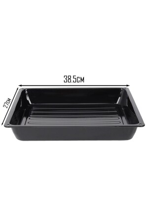 Enamel Baking Tray 38-5cmx27cm - 6cm Height - Hazarpazar