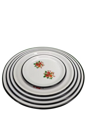 Enamel Nostalgic Sini Set 5 Pieces 40-55-60-65-70 Cm siniset - Avşar