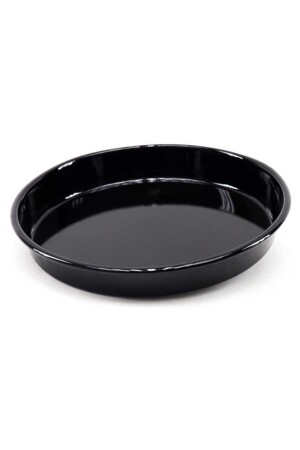 Enamel Round Baking Tray 34 Cm roundblack - qussine