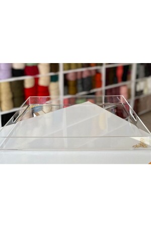 Enbulur Ozmrt Transparent Plexiglass Presentation Tray 35x25 Cm Plexiglass Presentation Tray 258989 - SOLİDCLASS