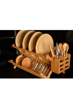 Enda Dish Basket with Spoon Holder - Bambum