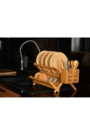 Enda - Dish Basket with Spoon Holder B0273 - Bambum