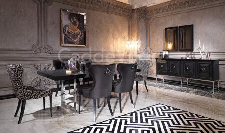 England Black Luxury Dining Room - Cadde Yıldız