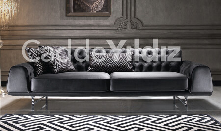 England Black Luxury Sofa - Cadde Yıldız