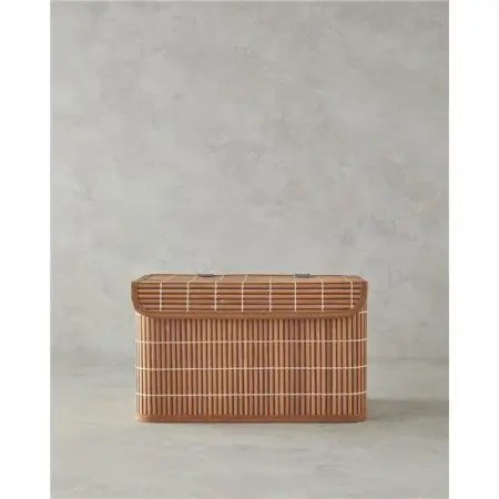 English Home Hardwood Bambu Saklama Kutusu 33X23X20 cm Kahve - ENGLISH HOME
