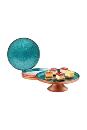 English Home Kuchenteller-Set & Tortenständer 4 Teller HBCV00001UU96Z - HR