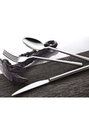 Enza 60 Piece Fork Knife Spoon Set 4338-KM - Kahramanlar