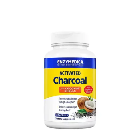 Enzymedica Activated Charcoal (60 Capsules) - Enzymedica