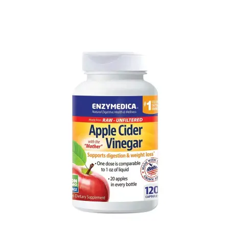 Enzymedica Apple Cider Vinegar (120 Capsules) - Enzymedica