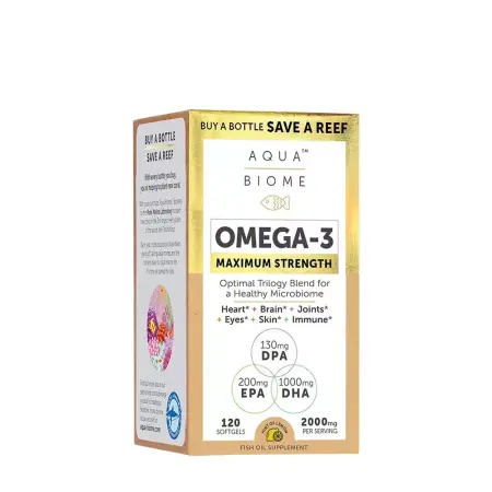 Enzymedica Aqua Biome Maximum Strength Omega 3 (120 Softgels) - Enzymedica