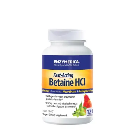 Enzymedica Betaine HCl (120 Capsules) - Enzymedica