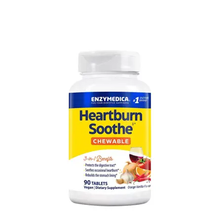 Enzymedica Heartburn Soothe Chewable (90 Chewables, Orange Vanilla) - Enzymedica