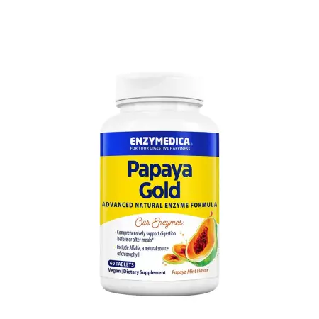 Enzymedica Papaya Gold (60 Tablets, Papaya mint) - Enzymedica