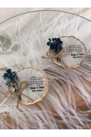 Epoxy Magnet 25 Pcs Promise Engagement Wedding Henna Wedding Gift Quran Souvenir Circumcision Mevlüt - Masalsı Concept