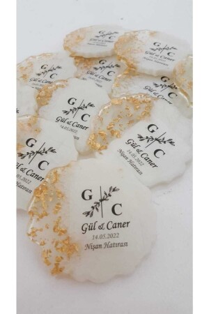 Epoxy Magnet 30 Pcs Promise Engagement Wedding Henna Wedding Gift Quran Souvenir Circumcision Mevlüt - Perle88