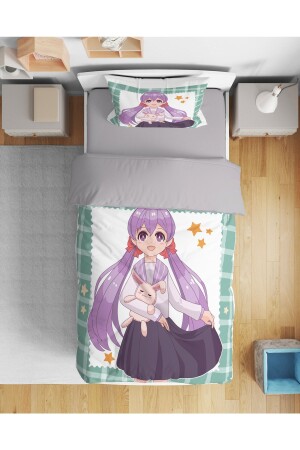 Erayshome Anime 3d Tek Kişilik Nevresim Takımı Anime23 - Erays Home