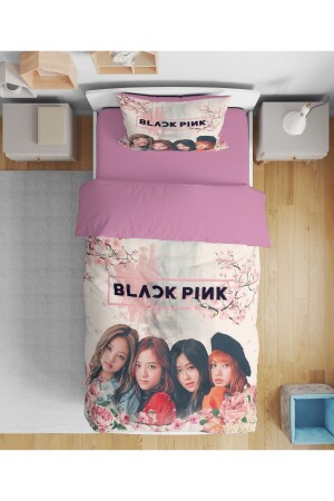 Erayshome Black Pink 3d Tek Kişilik Nevresim Takımı BlckPnk10 - Erays Home
