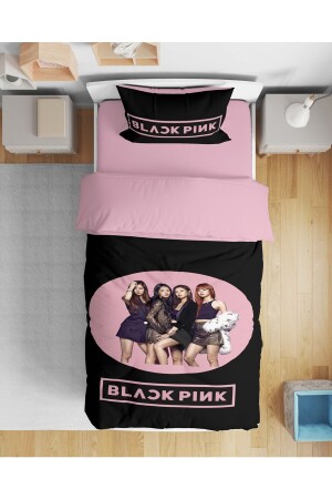 Erayshome Black Pink 3d Tek Kişilik Nevresim Takımı BlckPnk8 - Erays Home