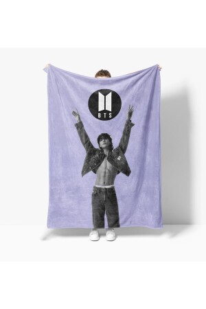Erayshome BTS Jungkook gemusterte bedruckte Polar-TV-Decke - Erays Home