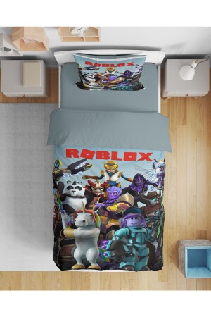 Erayshome Roblox 3d Baskılı Çarşafsız Tek Kişilik Nevresim Takımı Rblx2Ç - Erays Home