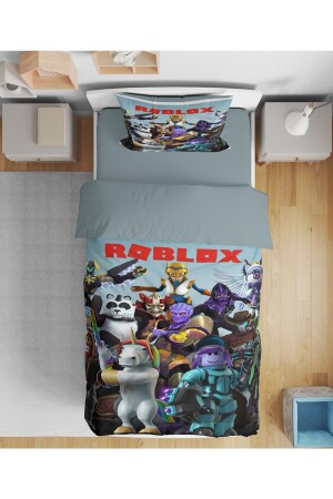 Erayshome Roblox 3D-Einzelbettbezug-Set Rblx2 - Erays Home