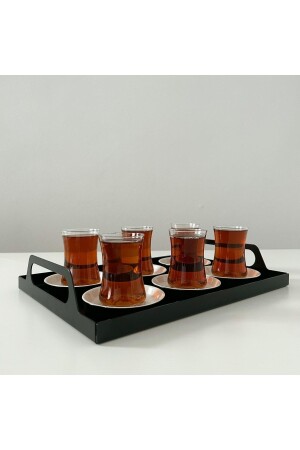 Erfum Metal Tray with Handle Decorative Tray Tea Coffee Tray Daily Tray ERF2909 - HAYYRAL