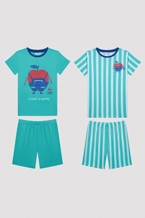 Erkek Çocuk Apples Çok Renkli 2li Pijama Takımı - Penti