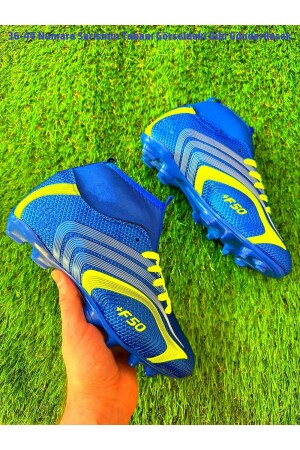 Erkek Çocuk Bilekli Boğazlı Çoraplı Krampon Halı Saha Futbol Spor Ayakkabı - Walked