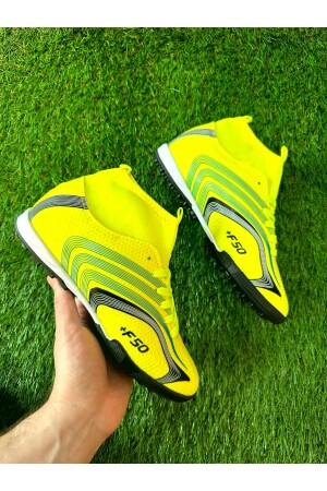 Erkek Çocuk Boğazlı Boğazlı Çoraplı Halı Saha Krampon Futbol Spor Ayakkabı - Walked