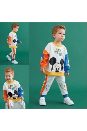 Erkek Çocuk Mickey Mouse Eşofman Takımı Baharlık 2245( 1 Beden Büyük Alınız) - Amazon Ev