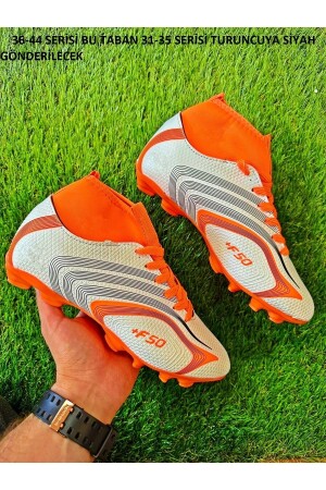 Erkek Çocukboğazlı Çoraplı Krampon Halı Saha Futbol Spor Ayakkabı - Walked