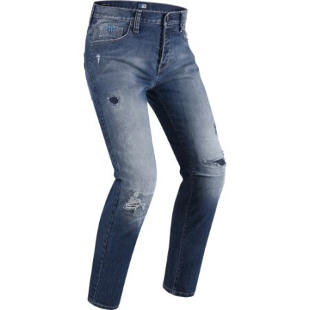 Erkek motosikletçi kot pantolonu PMJ Street - Mavi - PMJ Promo Jeans