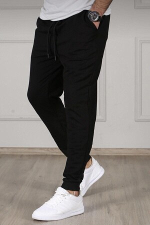 Erkek Siyah Slim Fit Jogger Eşofman Altı - Genel Markalar