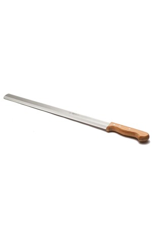 MNZ-Erzurum Cağ Kebab Doner Knife 52cm فولاذ المقاوم للصدأ طويلاً شديد القصص القصصص قطع المطبخ 52CMCAĞBI - Haura