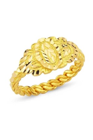 Erzurum Triple Burma Ring 22 Carat Gold 8. 00 grams - Bilezikhane