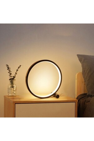 Eslem Modern Design Black Color LED Table Lamp with White LED Light - Lampshade - Night Light ES377 - Fer Avize
