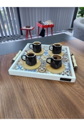 Esperanza 32x32cm Natural Solid Ceramic Presentation Tray TYC00660202037 - Genel Markalar