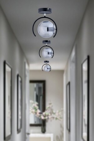 ESSE SMOKED GLOB GLASS MODERN BLACK PLAFONIER HALL ENTERTAINMENT - Avimonaydınlatma