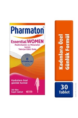Essential Women 30 Tabletten – Biotin – Eisen – Vitamin B – Multivitamine und Mineralien - Pharmaton