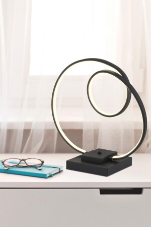 Estel Black Square Leg LED Modern Living Room Lampshade 3982-01K-BL - Apliqa