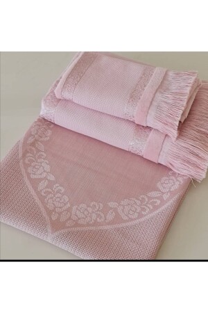 Etamin Gebetsteppich 3er-Set (Gebetsteppich, kleines Handtuch, großes Handtuch) Seccade3lu1 - AYZEN HOME