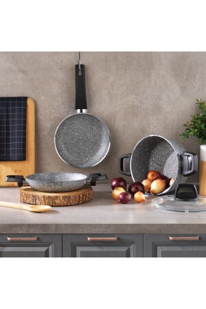 Eternal Deep Casserole 18cm+Pfanne 18cm+Pfanne18cm-grau 1S1621-22005-GRI01 - Schafer
