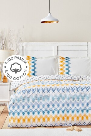 Ethnico 100% Cotton Double Duvet Cover Set 201. 17. 01. 0072 - Karaca Home