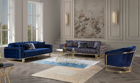 Etna Luxury Living Room Set - Cadde Yıldız