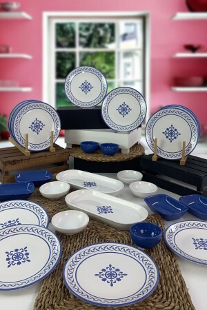 Etnica 25 Piece Breakfast Set for 12 People ETH002 - Keramika