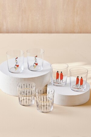 Etnico Set of 6 Water Glasses 350 Ml 153. 03. 08. 4511 - Karaca