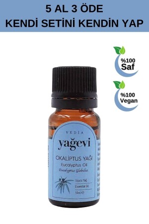 Eucalyptus Oil 10 ml - Pure Eucalyptus Essential Oil - Yağevi