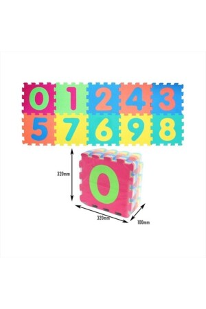 Eva 10 Parça Puzzle Oyun Matı Numaralar - STT-1001B3 - Baby Toys